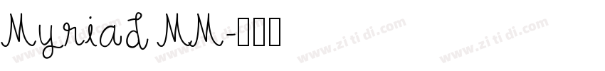 Myriad MM字体转换
